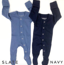 Load image into Gallery viewer, Monogrammed footie, baby coming home outfit, take me home, sleeper, personalized baby shower, organic cotton, footie, loved baby, sweet/bp