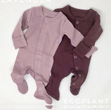 Load image into Gallery viewer, Monogrammed footie, baby coming home outfit, take me home, sleeper, personalized baby shower, organic cotton, footie, loved baby, sweet/bp