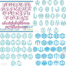 Load image into Gallery viewer, Font options, fonts and thread colors, DO NOT PURCHASE, for viewing purposes only!