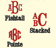 Load image into Gallery viewer, Font options, fonts and thread colors, DO NOT PURCHASE, for viewing purposes only!