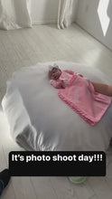 Load and play video in Gallery viewer, Baby girl coming home outfit, personalized coming home outfit, ruffle footie
