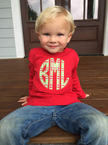 Boys Christmas shirt, monogrammed boys shirt, Christmas clothing, boys monogram shirt, ARB, christmas gift, boy clothing, boy birthday gift