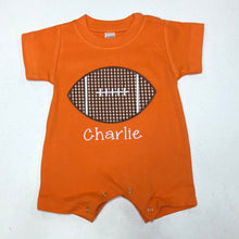 Load image into Gallery viewer, Boys football outfit, football romper, baby boy clothing, toddler boy clothing, monag
