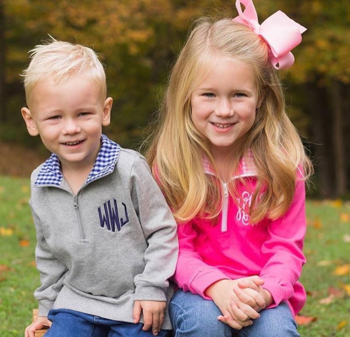 Monogram fashion kids clothes