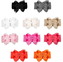 Load image into Gallery viewer, Bow on headband, baby girl bow
