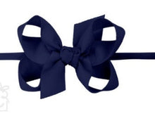 Load image into Gallery viewer, Bow on headband, baby girl bow
