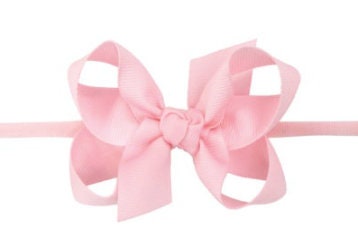 Bow on headband, baby girl bow