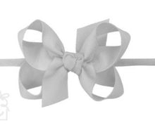 Load image into Gallery viewer, Bow on headband, baby girl bow
