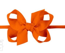 Load image into Gallery viewer, Bow on headband, baby girl bow
