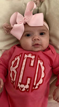 Load image into Gallery viewer, Girls Valentines Shirt, personalized valentines clothing, monogrammed, appliqué, romper, ARB
