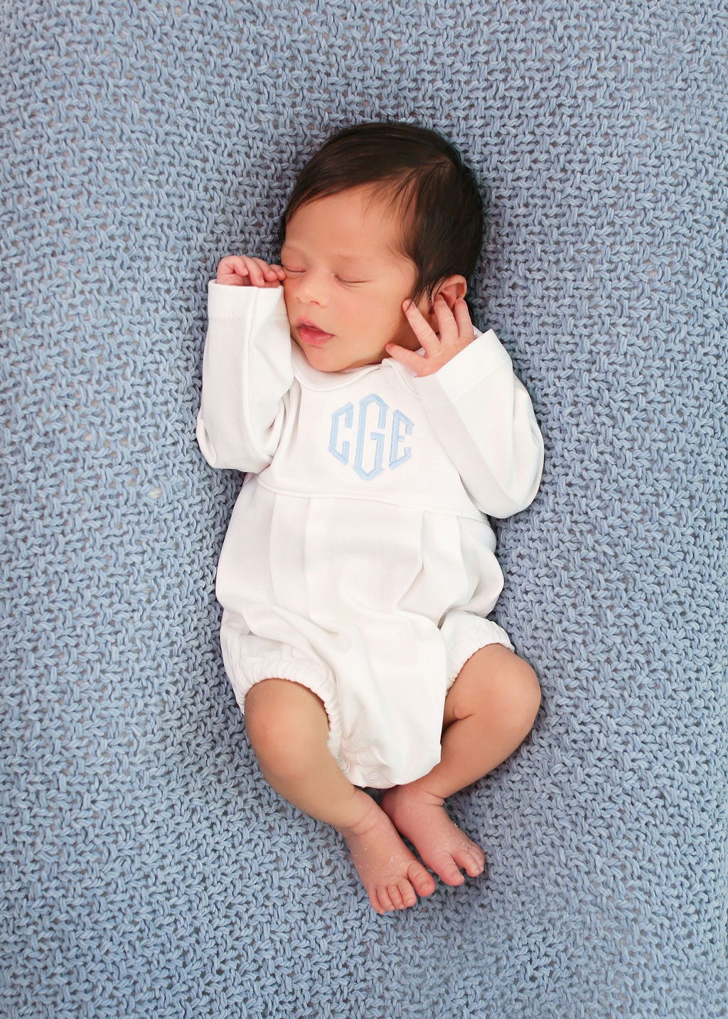 Baby boy coming home outfit, monogrammed bubble, photo outfit, long sleeve bubble, pima cotton, baby boy collar outfit, preemie outfit