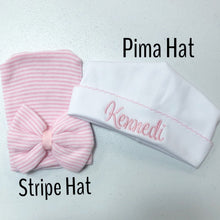 Load image into Gallery viewer, Baby girl coming home outfit, Monogrammed footie, Personalized Baby gift, Monogrammed sleeper, pima cotton, newborn pictures, shower gift
