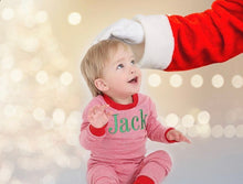 Load image into Gallery viewer, Christmas Morning outfits, personalized Christmas outfit, baby romper, boy
