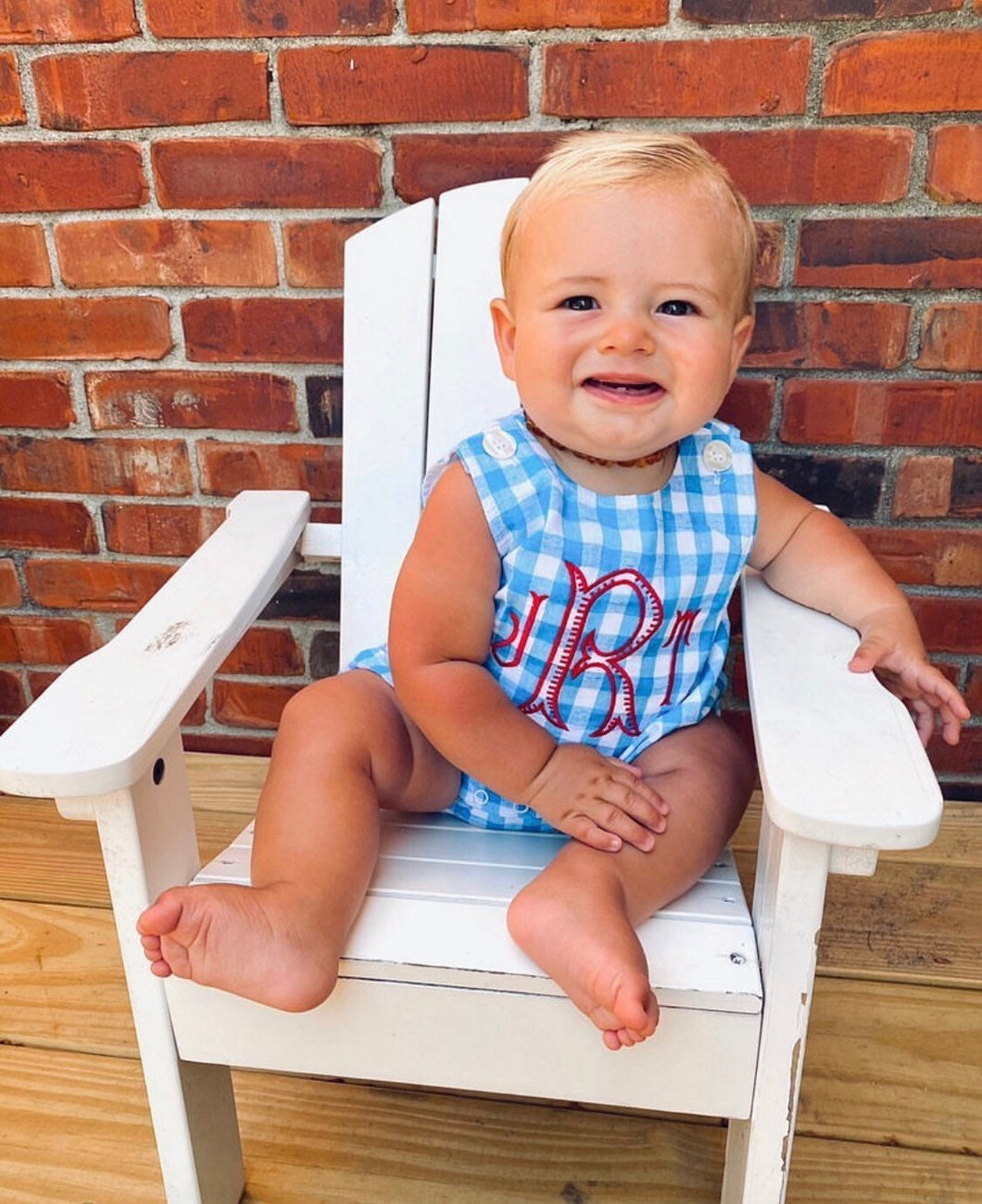 Boys Bubble, monogrammed bubble, sunsuit, monogram, personalized patriotic outfit, boys 4th of july outfit, sk creations