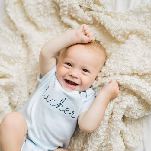 Monogrammed bodysuit, monogrammed newborn outfit, monogrammed baby gift, personalized baby shower gift set, newborn photo outfit