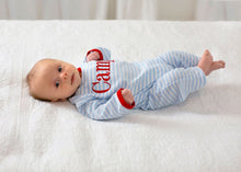 Load image into Gallery viewer, Boys Valentines outfit, baby boys Valentine&#39;s Day outfit, monogrammed outfit, personalized boys outfit, sk creations, pima cotton
