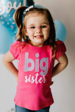 Load image into Gallery viewer, Big sister shirt, custom big sister shirt, appliqué, sk creations, BB
