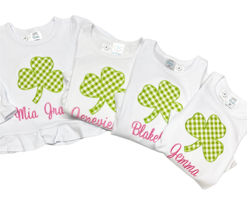 Personalized St Patricks day shirt, girls personalized saint patricks day shirt, sk creations, custom St Patricks Day shirt, shamrock, bb