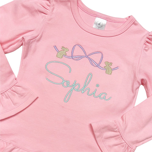 Easter Shirt, kids Easter outfit, personalized Easter shirt, applique Easter Shirt, romper