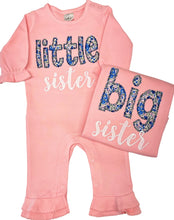 Load image into Gallery viewer, Big sister shirt, little sister shirt, custom big sister shirt, appliqué, sk creations, BB
