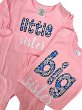 Load image into Gallery viewer, Big sister shirt, little sister shirt, custom big sister shirt, appliqué, sk creations, BB
